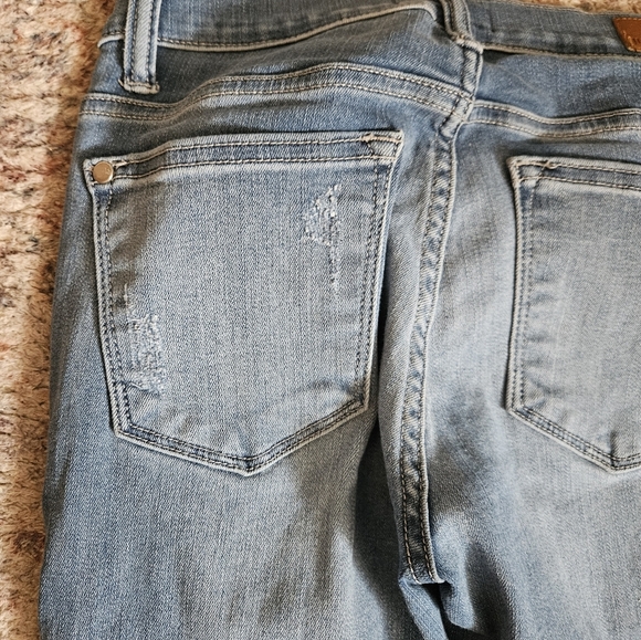 Judy Blue Distressed Blue Denim Jeans. Size 5/27 skinny - Picture 8 of 10